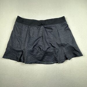 Tasc Skort Womens Medium Black Camo Performance Skirt Skort Elastic Waist Beach